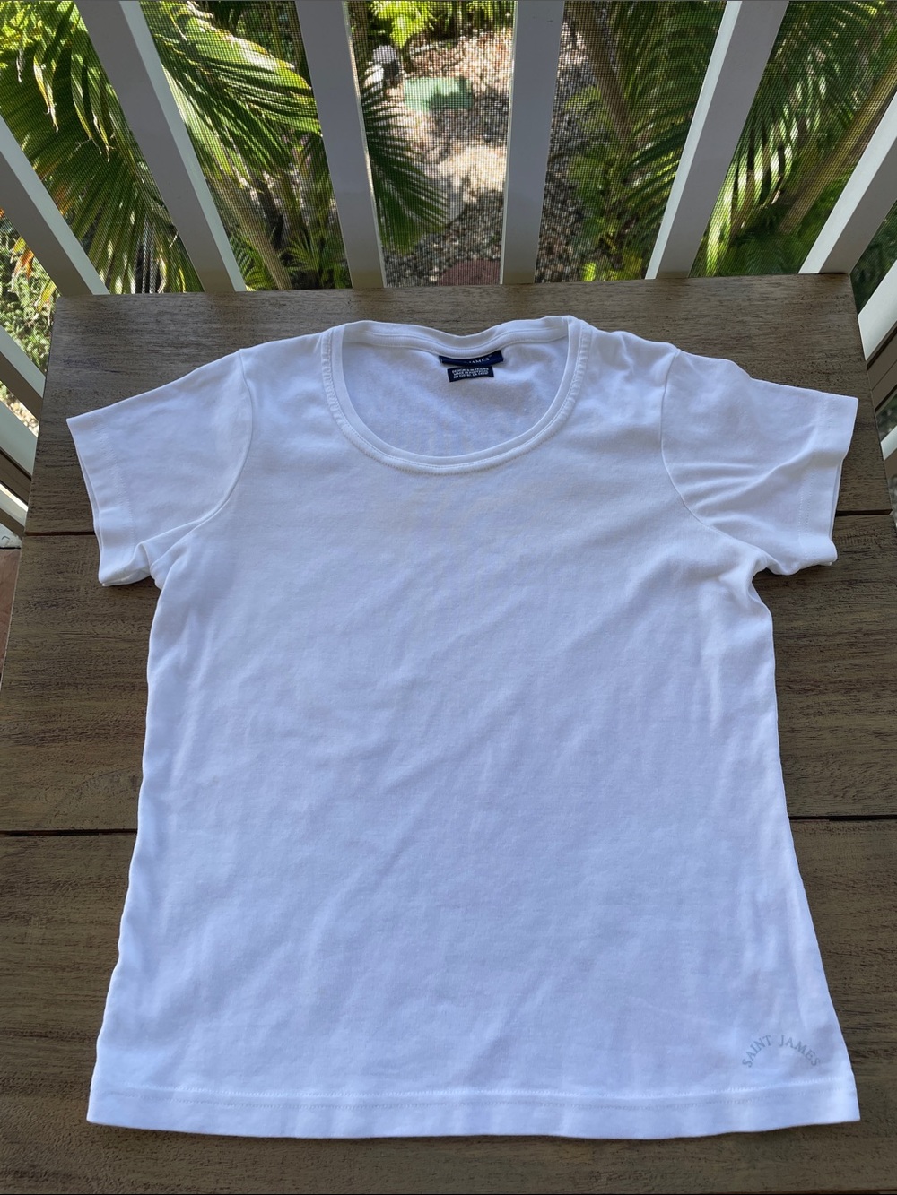 Saint James White Short-Sleeve  Tee